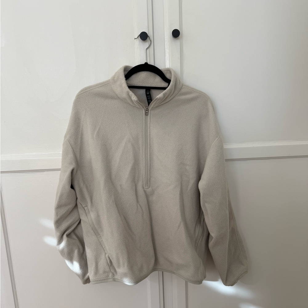 Oversized Fit Fleece Half Zip